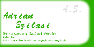 adrian szilasi business card