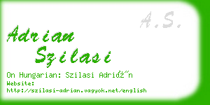 adrian szilasi business card